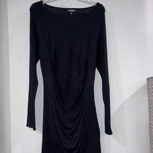 Cinched Bodycon Dress in Black